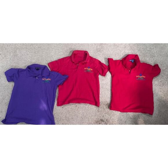 Lot of 3 Discovery Point Polo Shirts – Small – Red & Purple - Picture 2 of 2